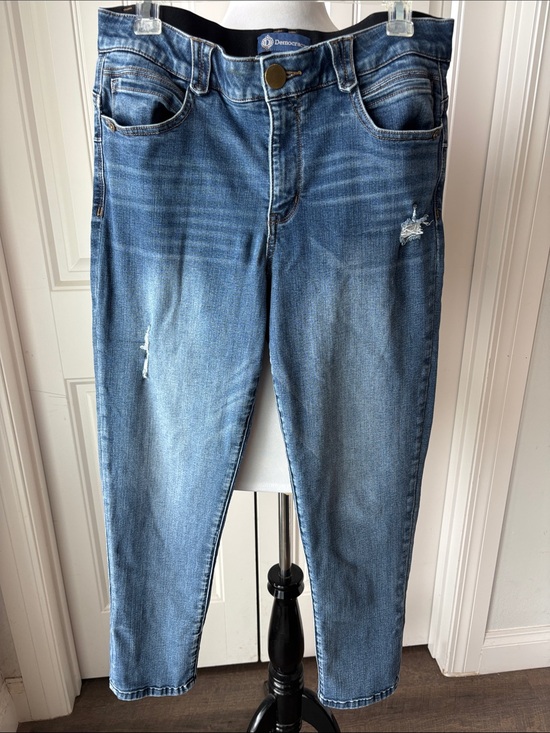 Democracy Denim - Democracy Women's Medium Blue Skinny Jeans with Light Distressing